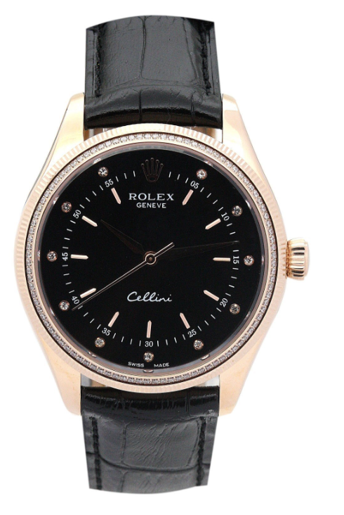 2022 Cellini black dial set with diamonds replica watch – a model of calm and low-key